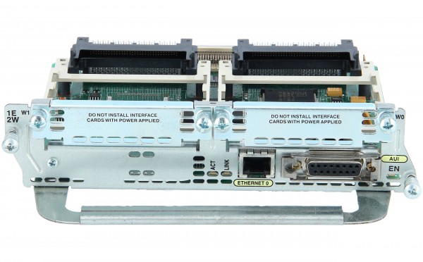 Cisco - NM-1E2W= - 1 Ethernet 2 WAN Card Slot Network Module