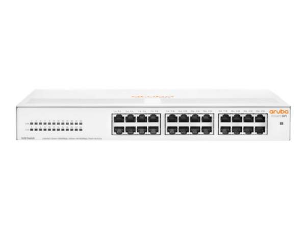 HPE - R8R49A#ABB - Aruba Instant On 1430 24G Switch - Switch - unmanaged - 24 x 10/100/1000 - desktop - rack-mountable - wall-mountable - BTO
