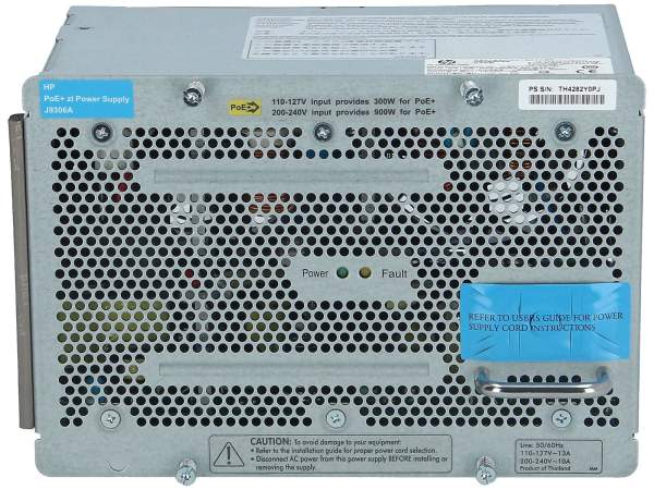 HPE - J9306A - J9306A - Alimentazione elettrica - Grigio - HP 5400 zl HP 8200 zl - 1500 W - 110 - 240 V - 13 A
