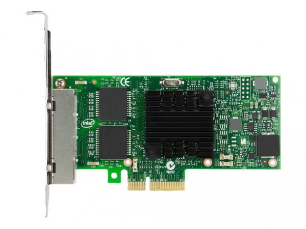 Lenovo - 00AG520 - Intel I350-T4 4xGbE BaseT - Interno - Cablato - PCI Express - Ethernet - 1000 Mbit/s - Verde - Metallico