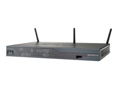 Cisco - C888SRSTW-GN-E-K9 - 888 Gigabit Ethernet Schwarz WLAN-Router