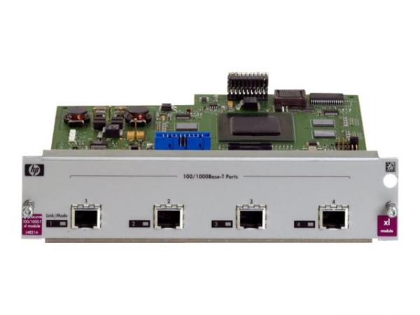 HPE - J4821B - Switch XL 100/1000-T Module - Erweiterungsmodul - Gigabit Ethernet x 4 - Rete di accessori - Ethernet