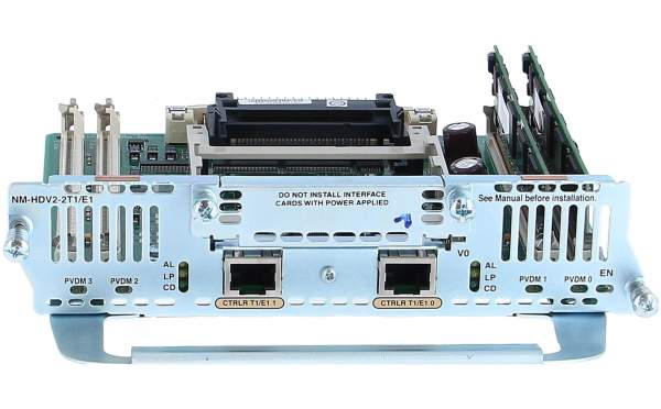 Cisco - NM-HDV2-2T1/E1 - IP Communications High-Density Digital Voice NM with 2 T1/E1