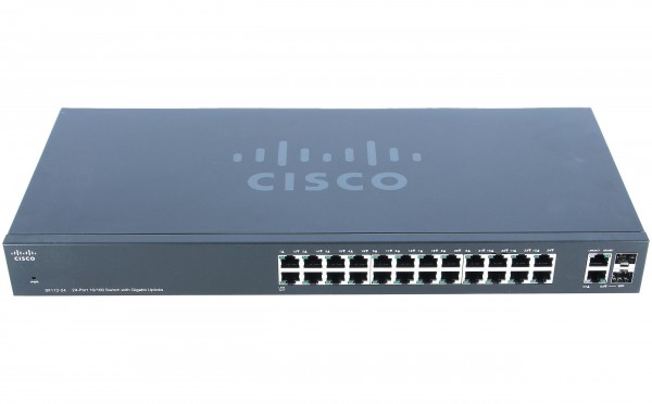 Cisco - SF112-24-EU - Small Business SF112-24 - Switch - 100 Mbps - 24-Port 1 HE - Rack-Modul