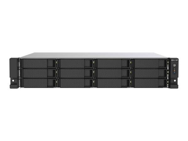 QNAP - TS-1253DU-RP-4G - TS-1253DU-RP - NAS server - 12 bays - rack-mountable - SATA 6Gb/s - RAID 0 1 5 6 10 - JBOD - RAM 4 GB - 2.5 Gigabit Ethernet - iSCSI support - 2U