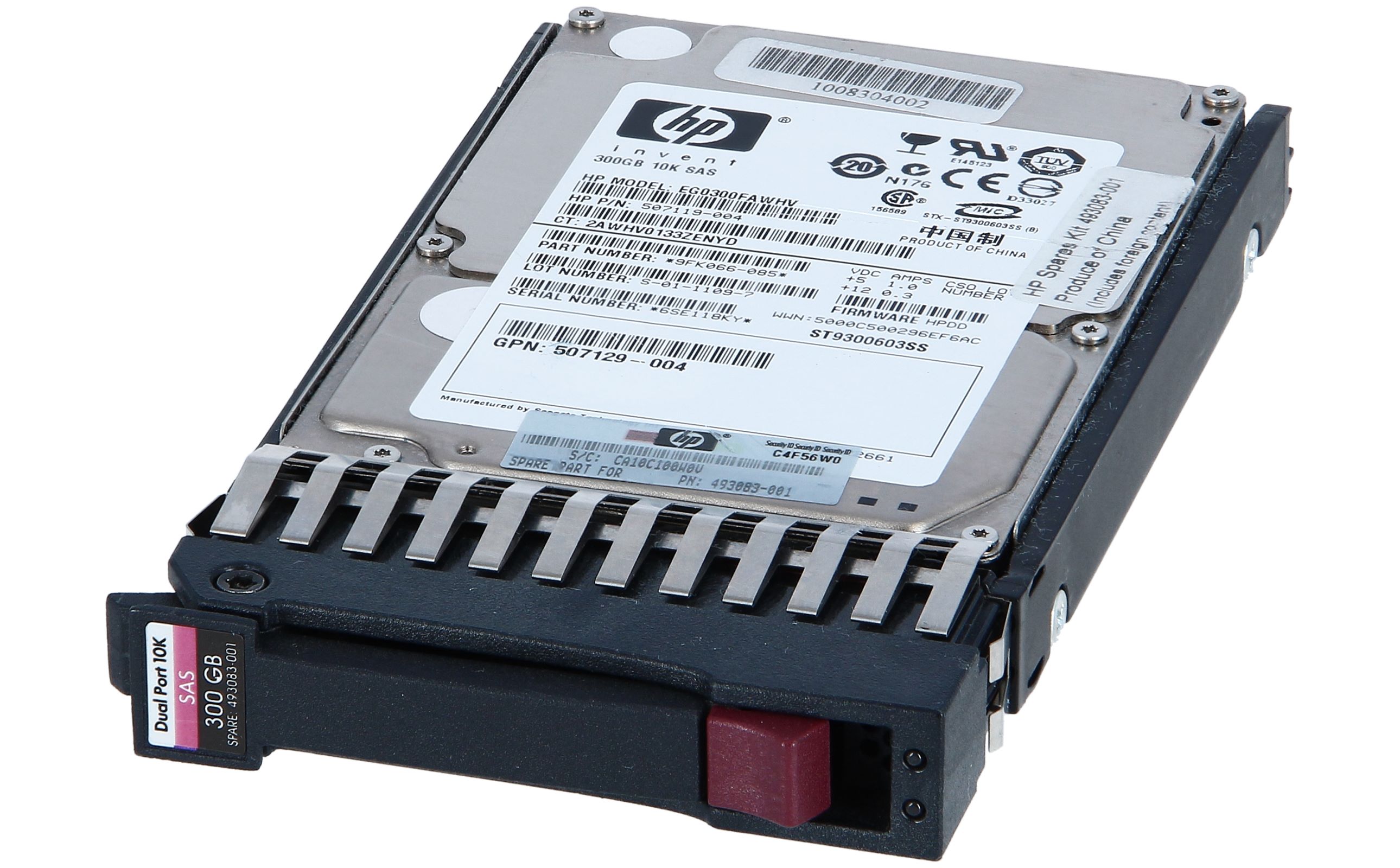 HP - 493083-001 - HP 300GB 3G 10K 2.5" SAS Dual Port Hard Drive new and  refurbished buy online low prices