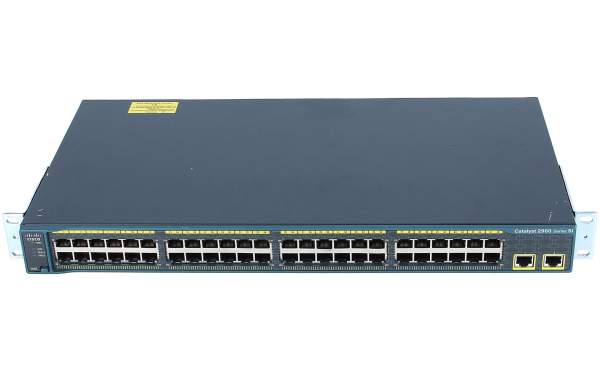 Cisco - WS-C2960-48TT-S - Catalyst 2960 48 10/100 + 2 1000BT LAN Lite Image