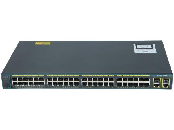 Cisco - WS-C2960+48PST-L - Catalyst 2960 Plus 48 10/100 PoE + 2 1000BT +2 SFP LAN Base