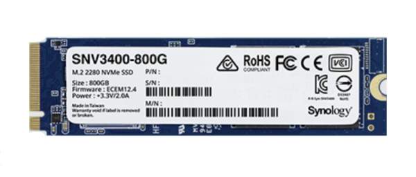 Synolgy - SNV3400-800G - Solid state drive - 800 GB - internal - M.2 2280 - PCI Express 3.0 x4 (NVMe