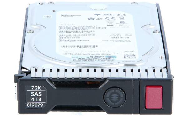 HP - 818367-B21 - HPE 4TB 12G SAS 7.2K rpm LFF (3.5-inch) SC Midline 1yr Hard Drive