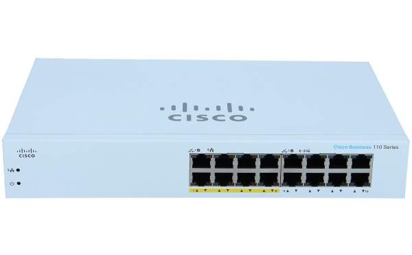 Cisco - CBS110-16PP-EU - CBS110 Unmanaged 16-port GE, Partial PoE