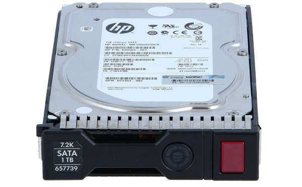 HP - 657750-B21 - HP 1TB 6G SATA 7.2k 3.5in SC MDL HDD