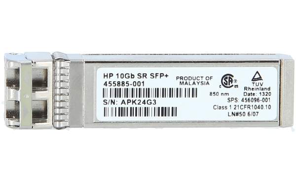 HPE - 455883-B21 - SFP+ transceiver module - 10 GigE - 10GBase-SR - LC multi-mode - up to 300 m - 850 nm