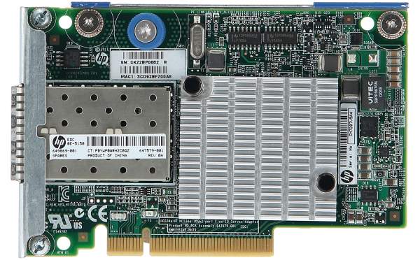 HPE - 647581-B21 - Ethernet 10Gb 2-port 530FLR-SFP+ - Interno - Cablato - PCI Express - Ethernet - 40000 Mbit/s - Grigio