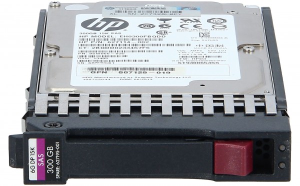 HP - 627117-B21EU - 300GB 6G 15K 2.5" SAS Dual Port HDD - No Caddie Sticker