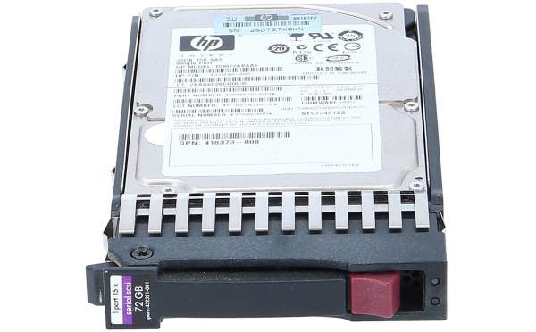 HPE - 432321-001 - 72GB - 2.5-inch - SCSI (SAS) - 3G - Single Port - Hot-Plug - 15K rpm - 2.5" - 72 GB - 15000 Giri/min