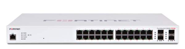Fortinet - FS-224D-FPOE - Layer 2/3 FortiGate switch controller compatible PoE+ switch with 24 GE RJ45 + 4 SFP ports, 24 port PoE