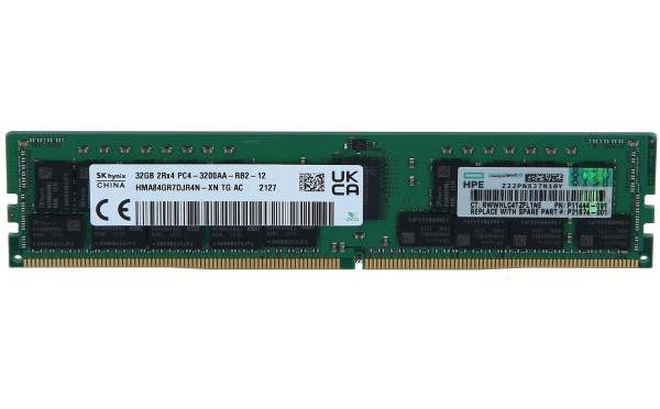 HPE - P11444-091 - 32GB DIMM PC4-3200AA-R 2Gx4 - 32 GB - DDR4