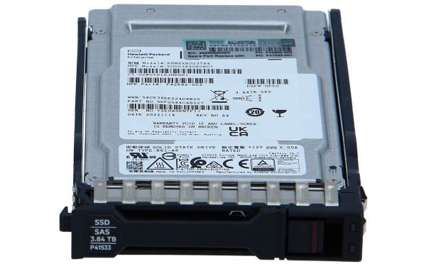 HPE - P40508-B21 - Read Intensive - SSD - 3.84 TB - Hot-Swap - 2.5" SFF (6.4 cm SFF)