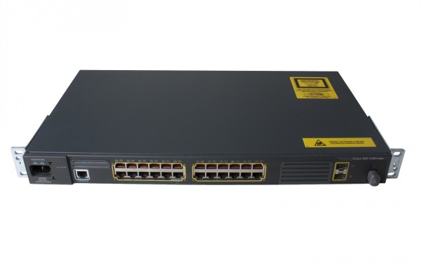Cisco - ME-3400-24TS-A - Cisco ME 3400 Switch - 24 10/100 + 2 SFP, AC PS