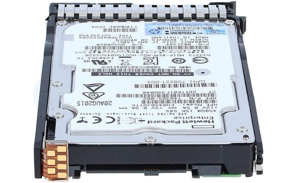 HP - 759547-001 - HP 450GB hot-plug dual-port SAS hard disk drive - 15,000 RPM, 12Gb/sec transfe