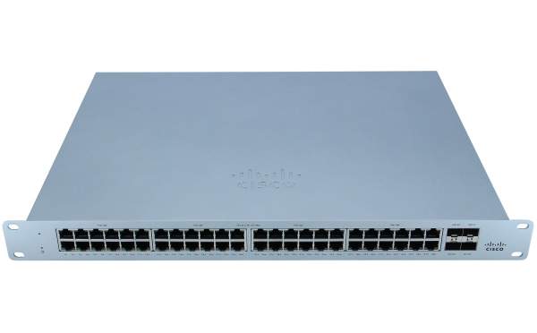 Cisco - MS120-48-HW - Meraki Cloud Managed MS120-48 - Switch - Managed - 48 x 10/100/1000 + 4 x Gigabit SFP - desktop - rack-mountable