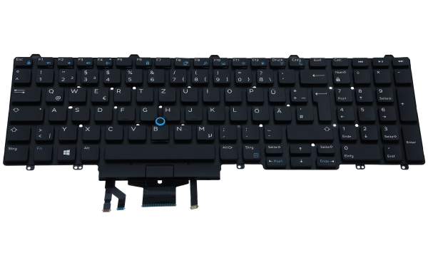 DELL - 2R2P6 - Dell Keyboard GERMAN Backlit - Tastatur - Schwarz