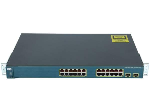 Cisco - WS-C3560-24PS-S - Catalyst 3560 24 10/100 PoE + 2 SFP Standard Image