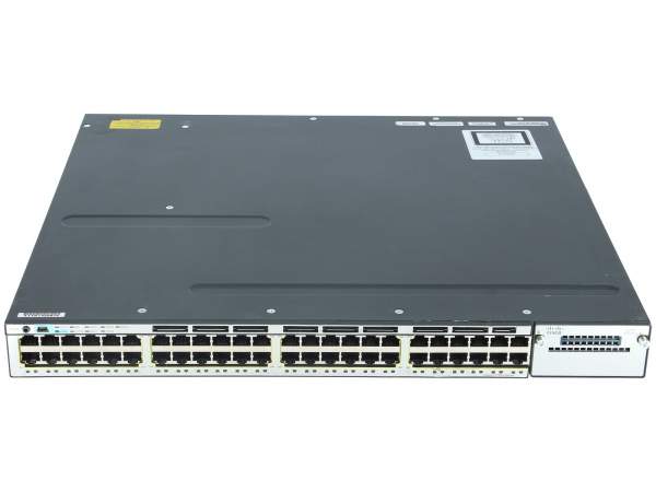 Cisco - WS-C3750E-24TD-SD - Catalyst 3750E 24 10/100/1000 + 2*10GE(X2),265W DC, IPB s/w