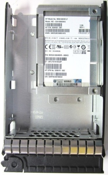 HPE - 637076-001 - HPE Enterprise Mainstream - 100 GB SSD - Hot-Swap - 3.5" LFF (8.9 cm LFF)