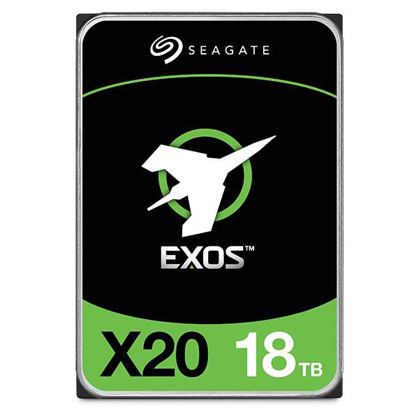 Seagate - ST18000NM004D - Exos X20 - Hard drive - encrypted - 18 TB - 3.5" - internal - SATA 6Gb/s - 7200 rpm - buffer: 256 MB - Self-Encrypting Drive (SED)