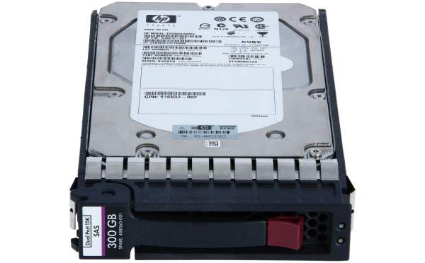 HPE - 488060-001 - 300GB 3.5" 15000rpm DP SAS 300GB SAS Interne Festplatte