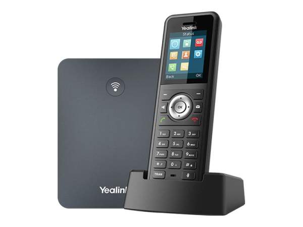 Yealink - W79P - Cordless VoIP phone - with Bluetooth interface with caller ID - IP-DECT - 3-way call capability - SIP - SIP v2 - RTCP-XR - VQ-RTCPXR - black