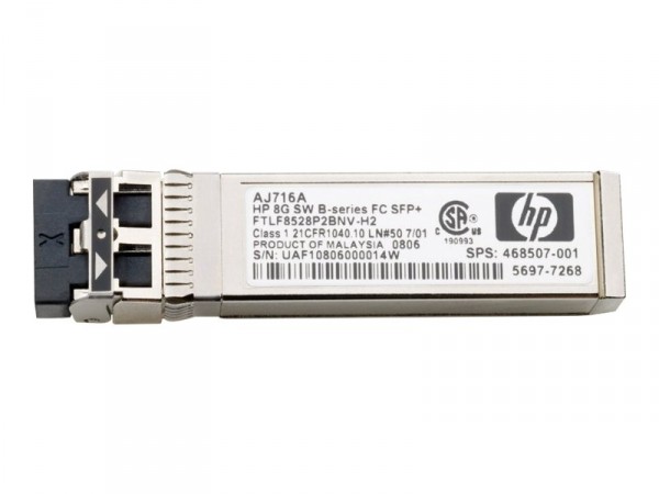 HP - AJ717A - HP StorageWorks 8 Gb/s Fibre Channel Long-Wave Transceiver Kit (SFP) - 10km