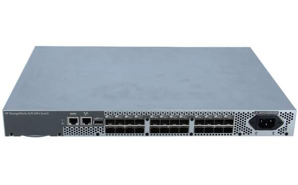 HP - AM867A - HP 8/8 (8)-ports Enabled SAN Switch