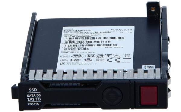 HP - P04478-B21 - Read Intensive - Solid state drive - 1.92 TB - hot-swap - 2.5" SFF - SATA 6Gb/s