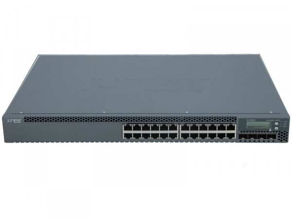 JUNIPER - EX3300-24T - EX3300, 24-port 10/100/1000BaseT with 4 SFP+ 1/10G uplink ports (optics n