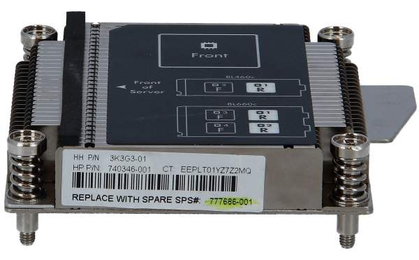 HPE - 777686-001 - Heatsink CPU two - Dissipatore - Acciaio