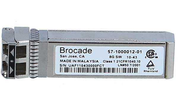 Brocade - 57-1000012-01 - 57-1000012-01 8G FC SWL SFP+ Transceiver - Ricetrasmittente - 8 Gbps