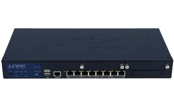 Juniper - SRX220H2 - SRX services gateway 220 Ext. psu and cord not inc - Gateway - 1 Gbps