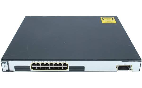 Cisco - WS-C3750G-16TD-S - Catalyst 3750 16 10/100/1000BT+ 10GbE (req XENPAK) Std Image