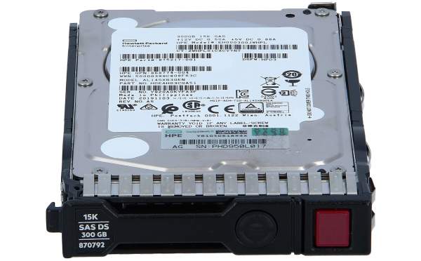 HPE - 868774-004 - HPE 300GB 15K 12G 2.5INCH SC DS SAS HDD - Festplatte - Serial Attached SCSI (