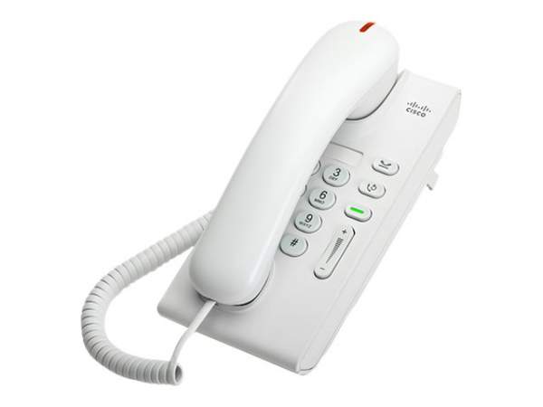 Cisco - CP-6901-WL-K9= - Cisco UC Phone 6901, White, Slimline handset