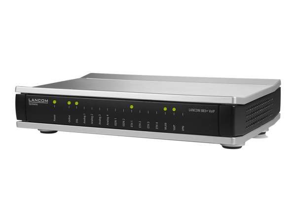 LANCOM - 62088 - 883+ VoIP - Wireless Router - DSL-Modem - 4-Port-Switch - ISDN - GigE