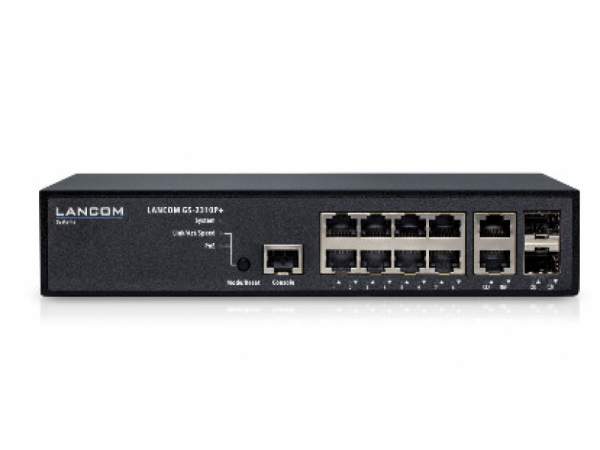 LANCOM - 61440 - GS-2310P+ - Switch - managed - 8 x 10/100/1000 (PoE+) - PoE+ (130 W)