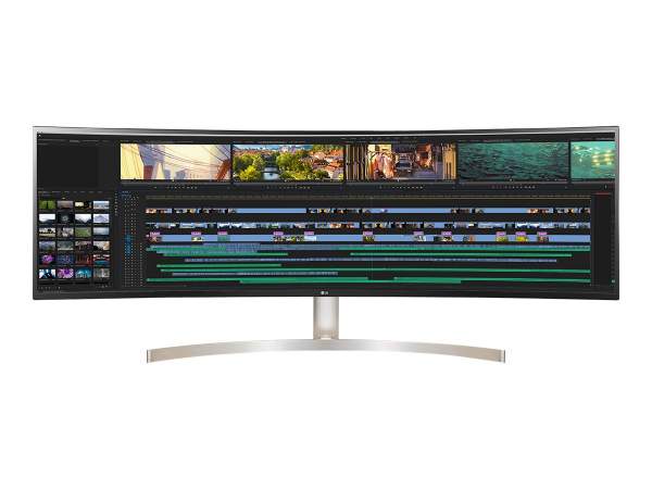 LG - 49WL95C-WE - LED monitor - curved - 49" - 5120 x 1440 Dual Quad HD 60 Hz - IPS - 2xHDMI - Displ