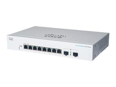 Cisco - CBS220-8T-E-2G-EU - Business 220 Series CBS220-8T-E-2G - Switch - smart - 8 x 10/100/1000 +