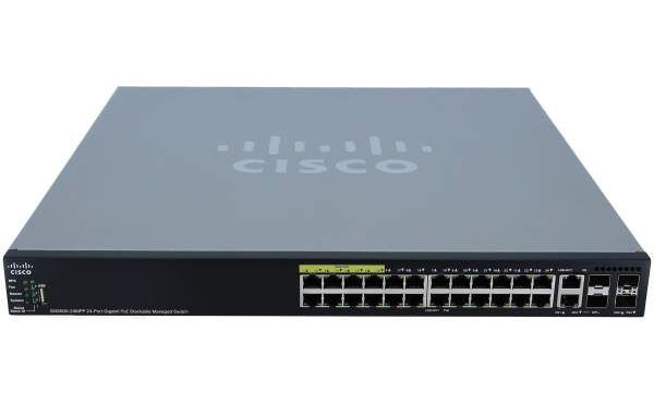 Cisco - SG550X-24MPP-K9-EU - Small Business 550X Series Stackable Managed Switch SG550X-24MPP Po