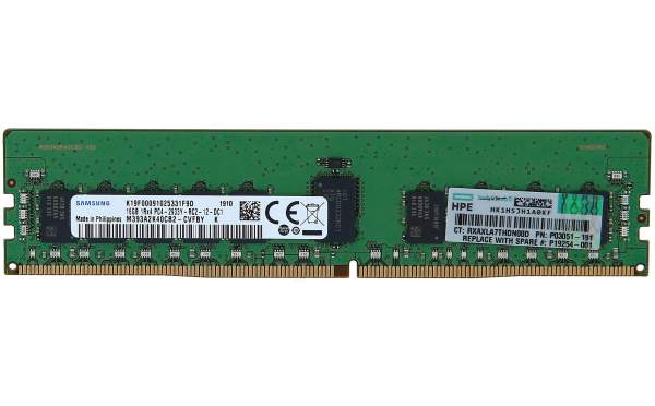 HP - P03051-191 - 16GB (1*16GB) 1RX4 PC4-23400Y-R DDR4-2933MHZ