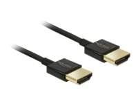DELOCK - 85117 - Kabel HDMI auf HDMI Slim 0,25m schwarz